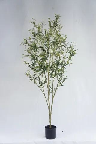 Artificial Olive Tree In Plastic Pot, 180 CM